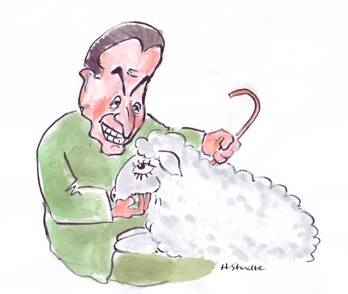 Sarkozy jako pasterz/ Henning Studte